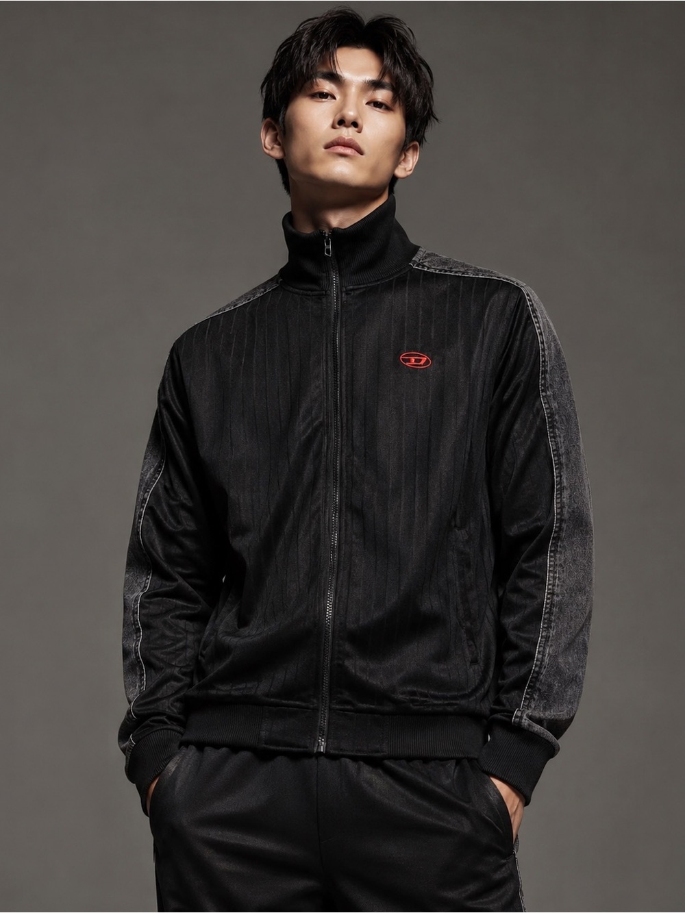 Diesel S-Locker Slim Fit Zip Sweatshirt